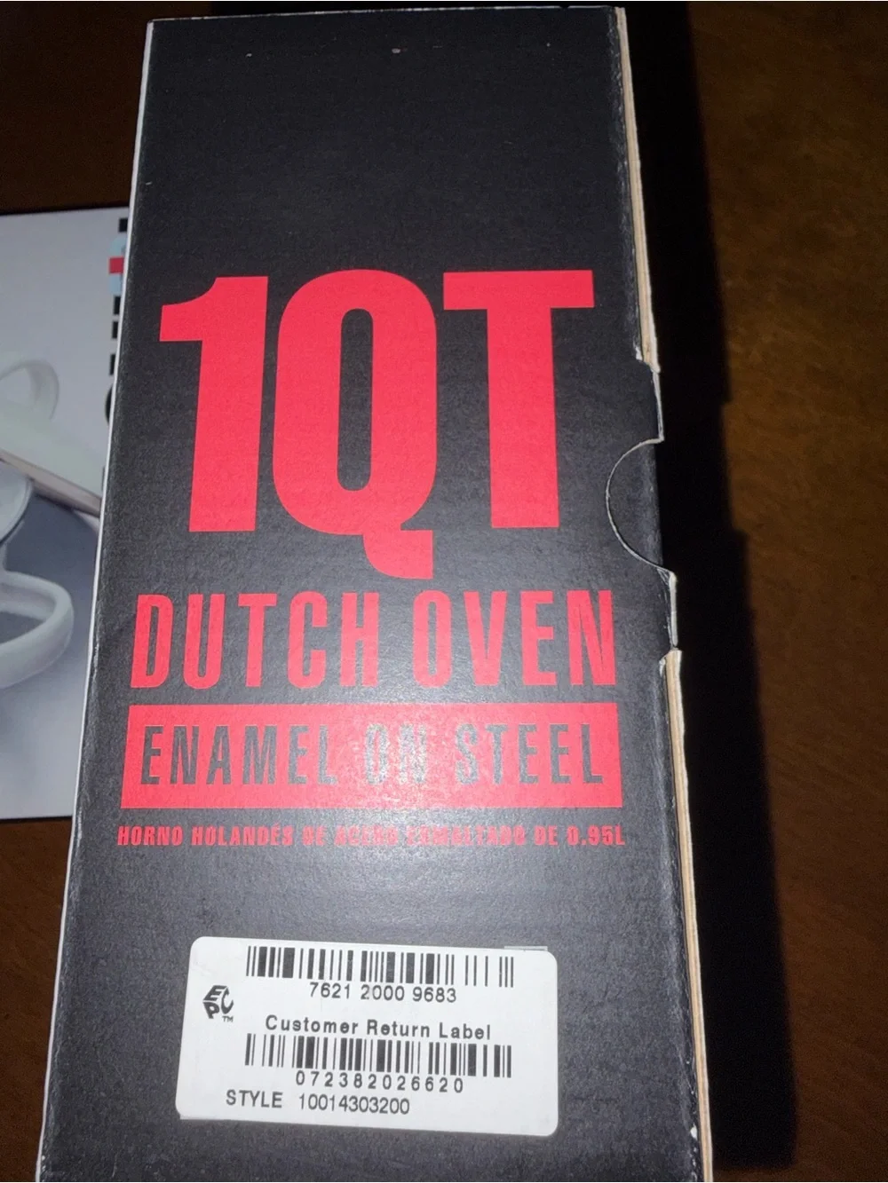 NEW Tools of the Trade 1-Qt Mini Dutch Oven Set of 2 White Enamel NIB